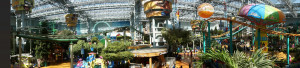MoA fits an amusement park with 27 rides right in the middle of the Mall.